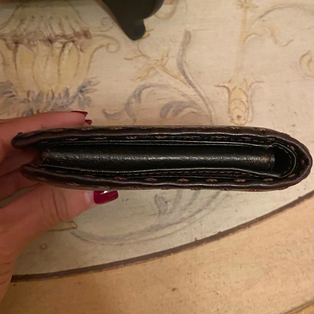 Katharine Hamnett - VINTAGE - GUC - Dark Brown Leather Wallet